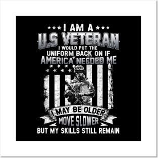 I Am A US Veteran Posters and Art